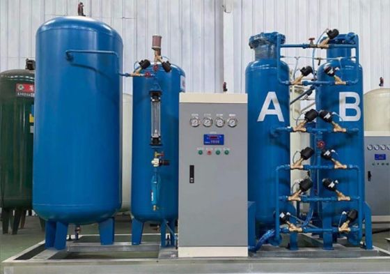 Générateur d'azote PSA pour l'industrie alimentaire et pharmaceutique Pression de sortie entièrement automatisée 0-0,6Mpa 2600*950*2400m