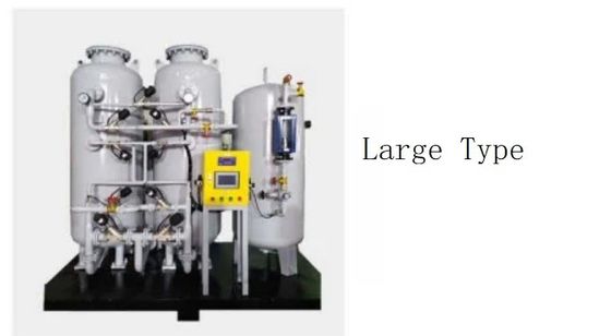 Générateur d'azote PSA pour l'industrie alimentaire et pharmaceutique Pression de sortie entièrement automatisée 0-0,6Mpa 2600*950*2400m