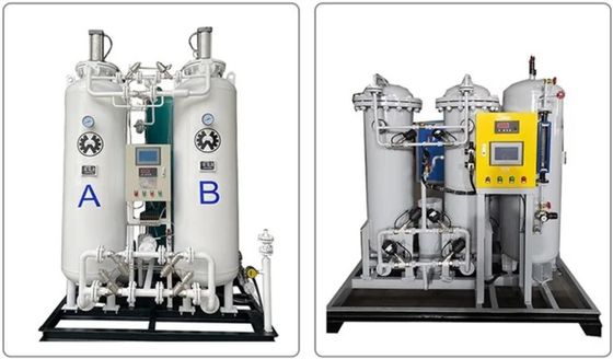 Générateur d'azote PSA pour l'industrie alimentaire et pharmaceutique Pression de sortie entièrement automatisée 0-0,6Mpa 2600*950*2400m